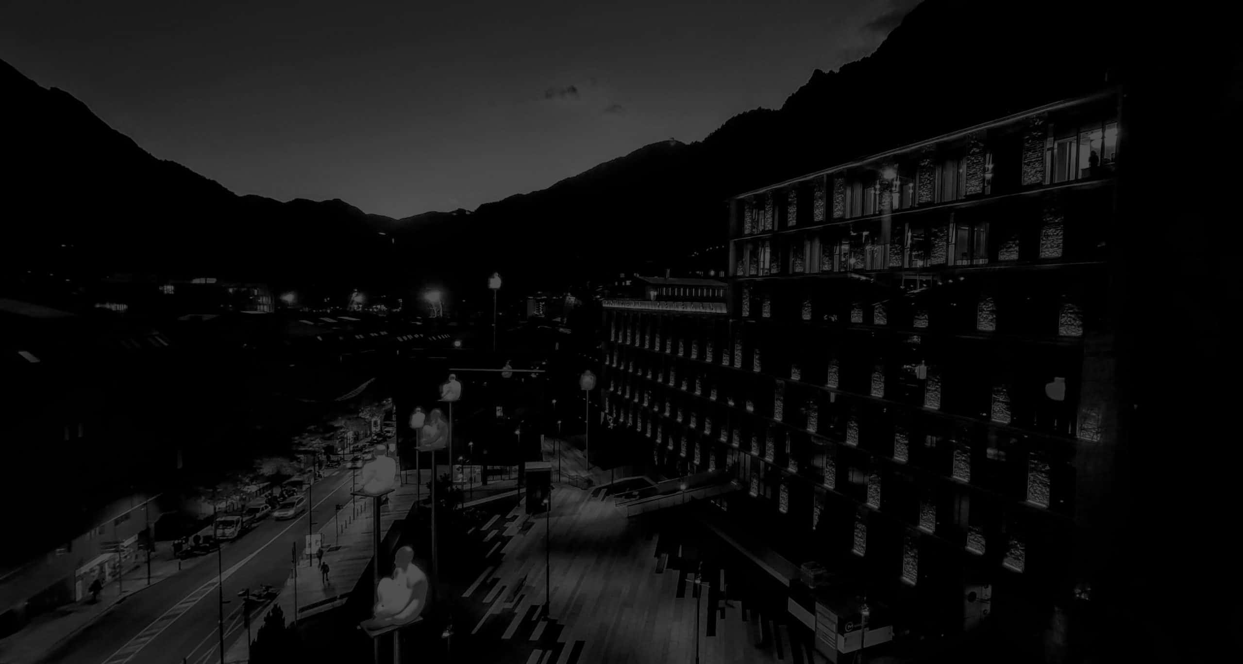 Consell General Andorra, fotografia nocturna